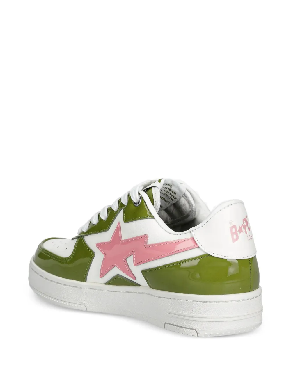 A BATHING APE Sneakers verfraaid met sterren Groen