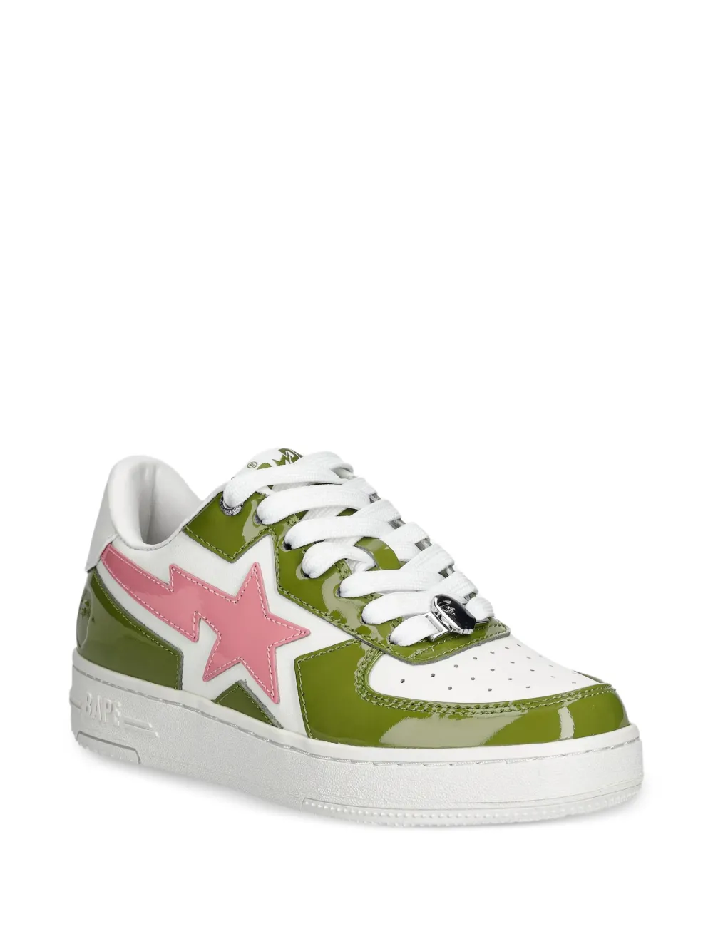 A BATHING APE Sneakers verfraaid met sterren Groen