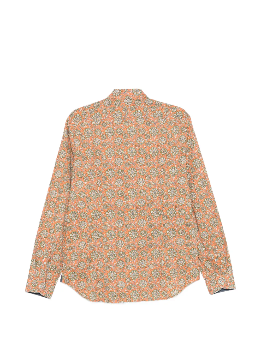 Manuel Ritz Overhemd met bloemenprint Oranje
