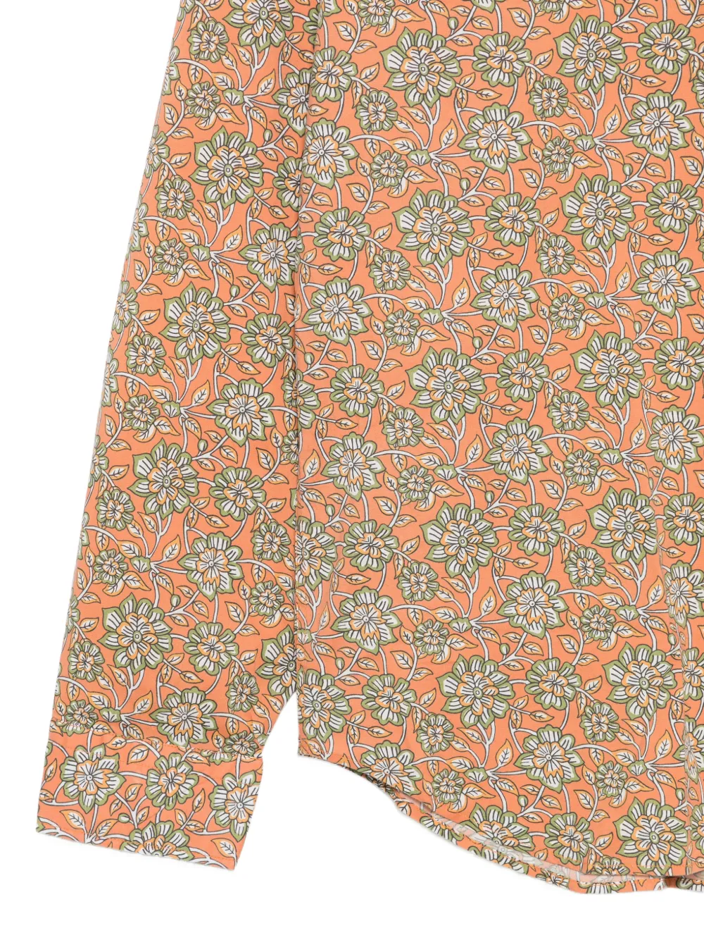 Manuel Ritz Overhemd met bloemenprint Oranje