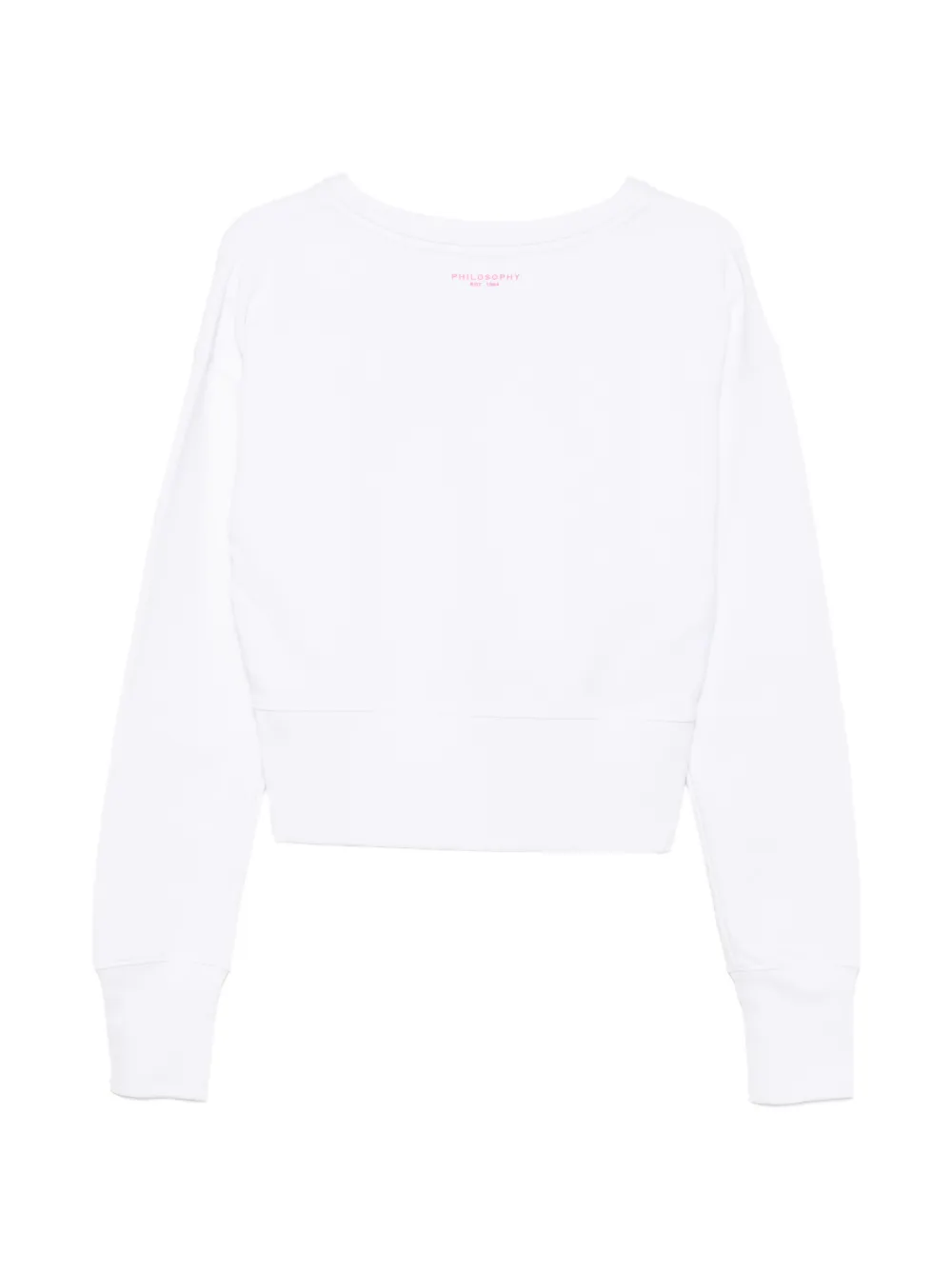 Philosophy Di Lorenzo Serafini Cropped sweater met logoprint Wit