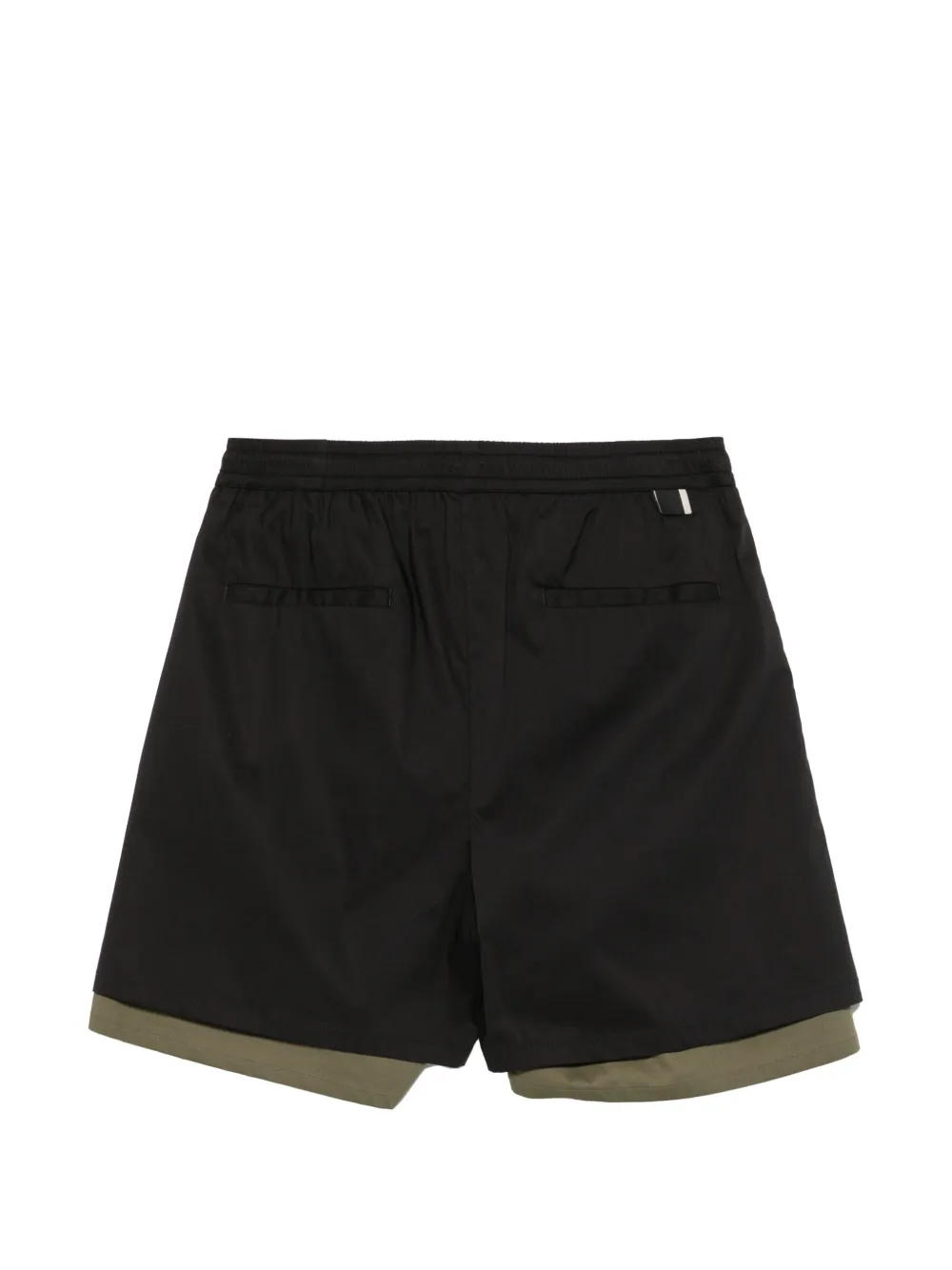 Low Brand Gelaagde shorts Zwart