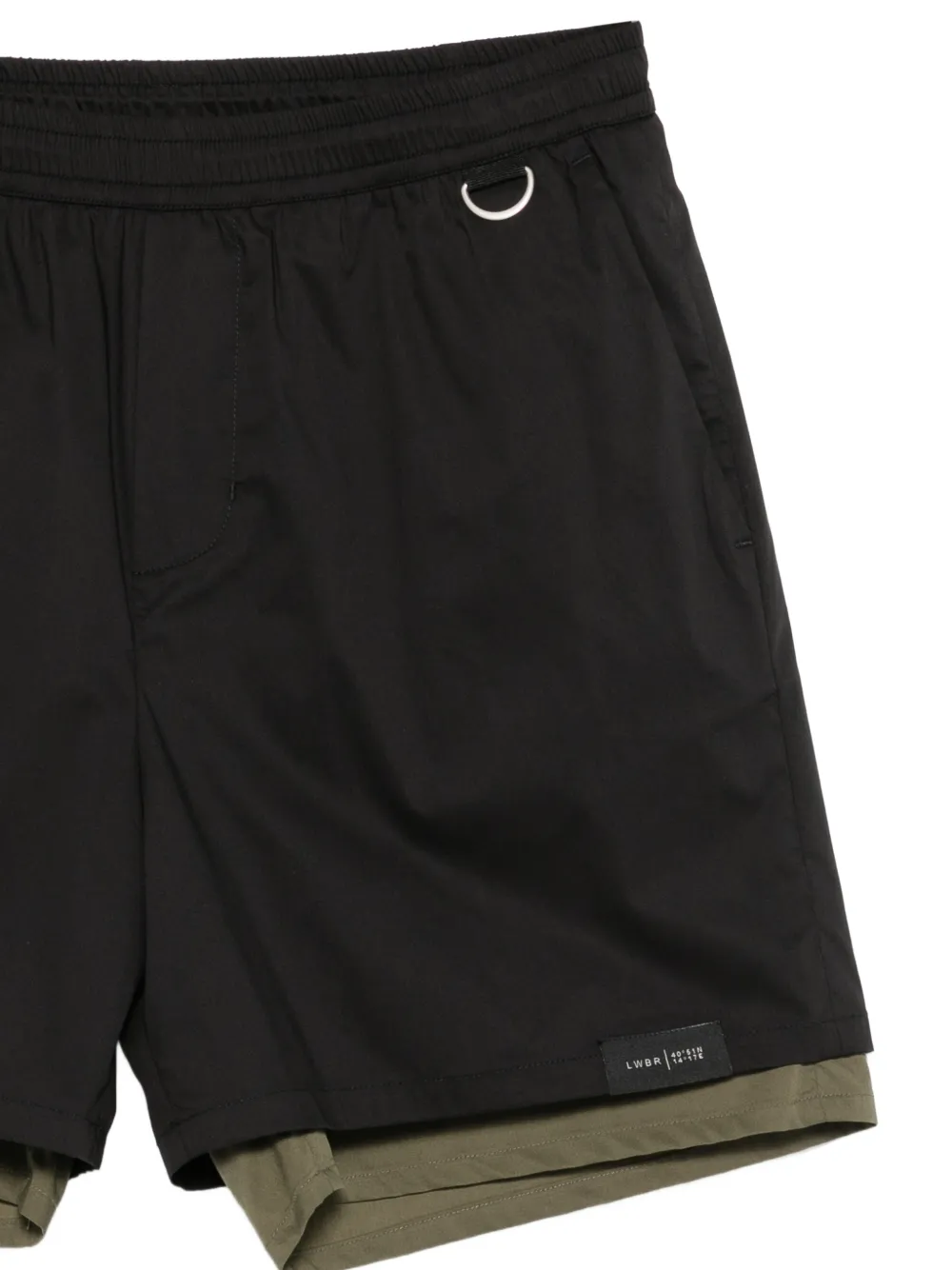 Low Brand Gelaagde shorts Zwart