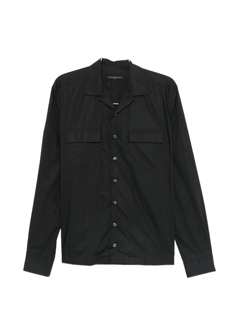 Brian Dales flap-pocket spread-collar shirt - Nero