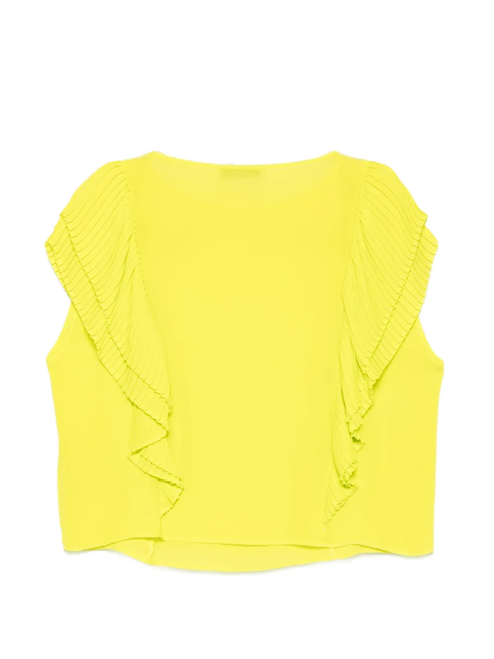 kaos Blouse met ruches Groen