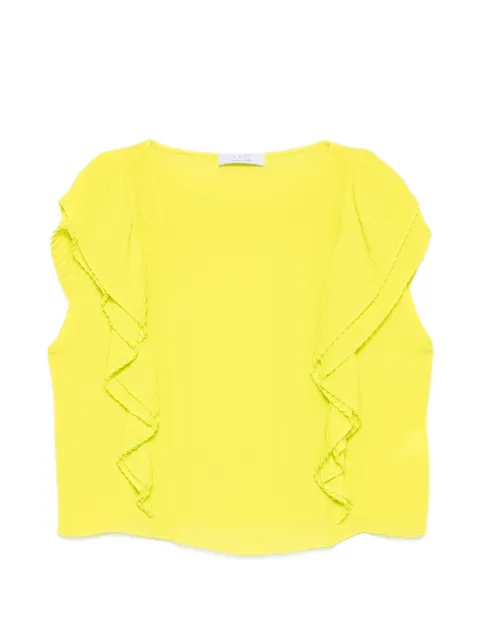kaos ruffled pleated blouse