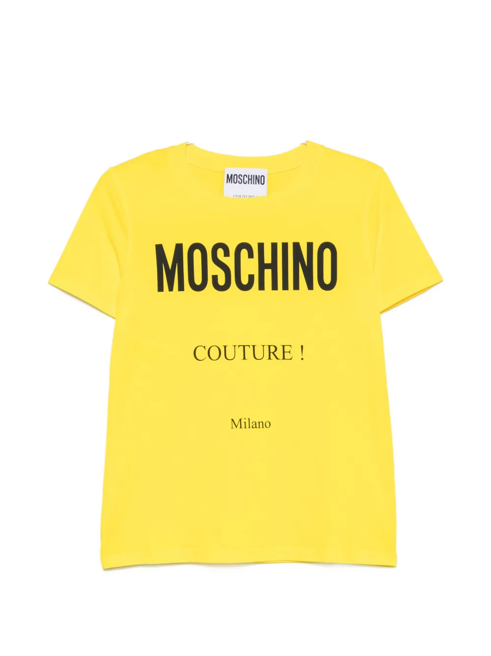 Moschino Couture ! logo-print T-shirt - Giallo
