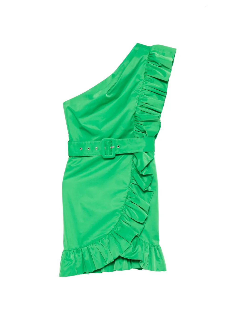 TWINSET ruffled one-shoulder dress - Grün