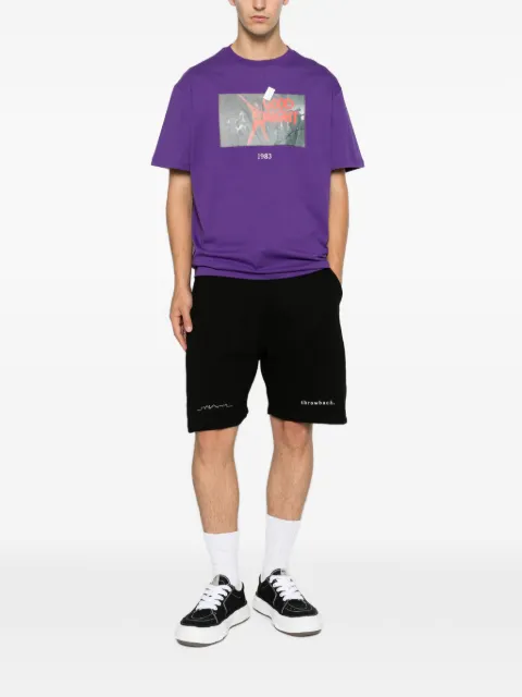Throwback. logo-embroidered drawstring shorts