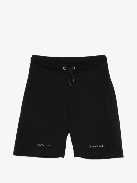 Throwback. logo-embroidered drawstring shorts