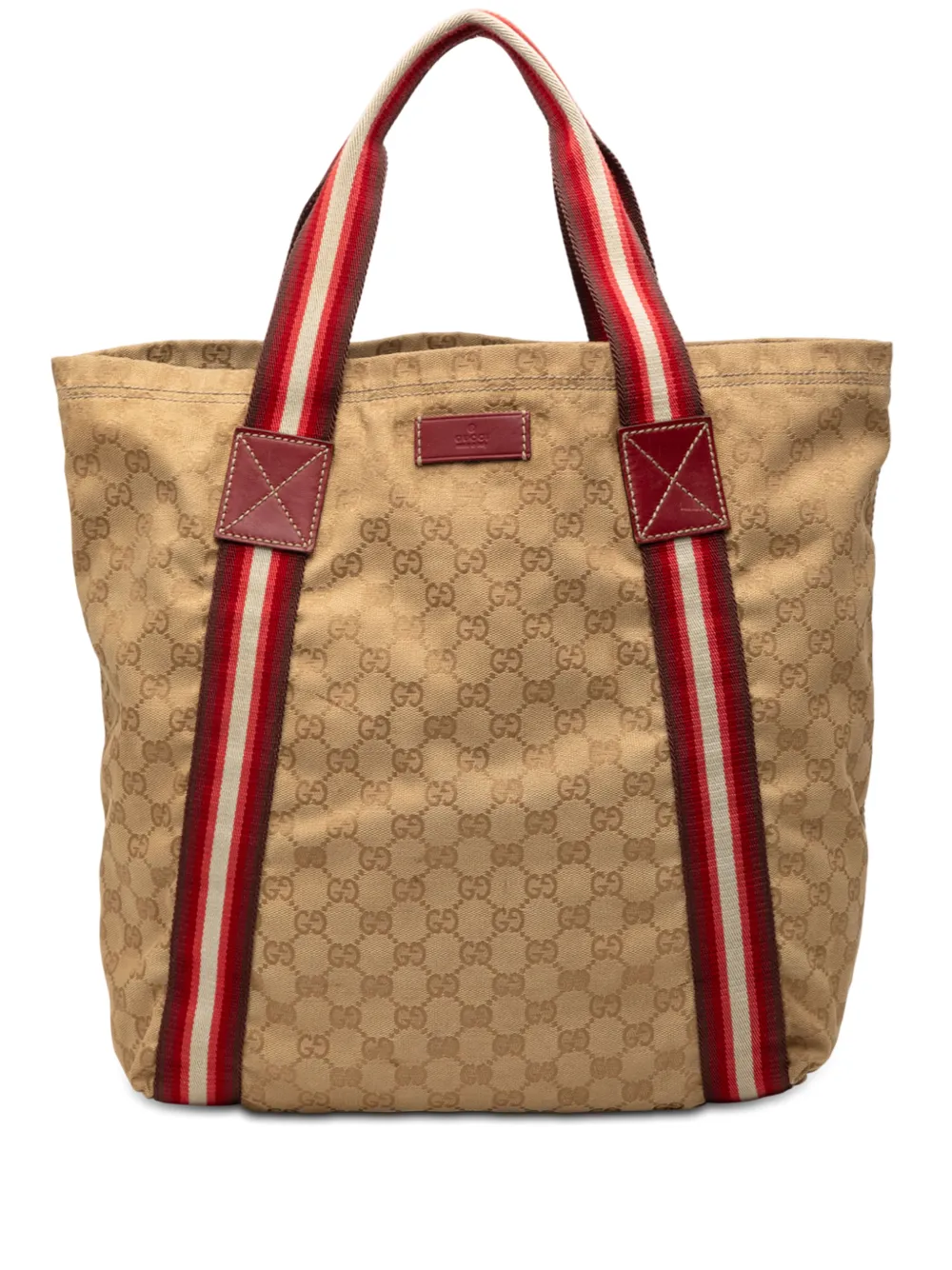 Gucci Pre-Owned 2000-2015 GG Canvas Web tote bag - Marrone