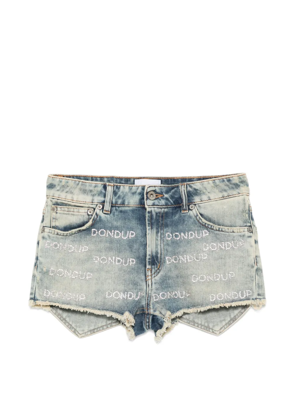 DONDUP crystal-embellishment shorts - Blu