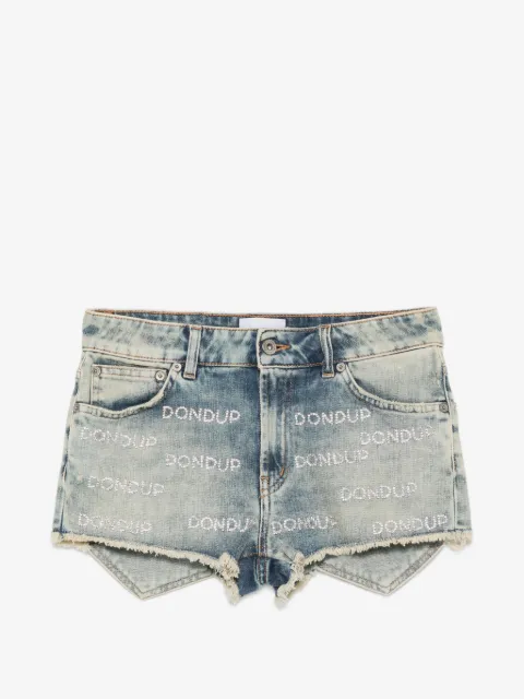 DONDUP shorts detalles de cristal