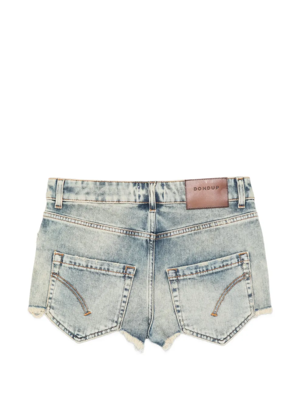 DONDUP Shorts verfraaid met kristallen Blauw