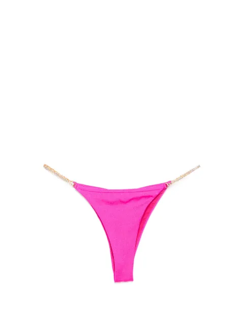 Chiara Ferragni crystal-embellished logo-plaque bikini bottoms