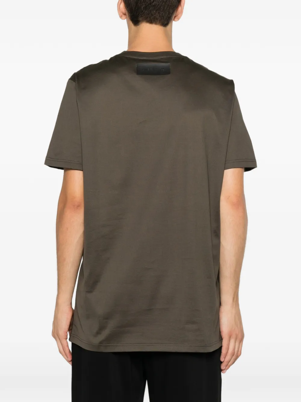 Low Brand T-shirt met ronde hals Groen