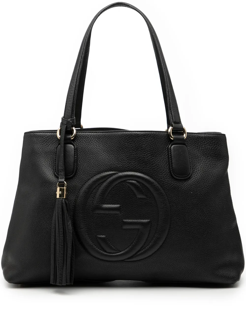 Gucci Pre-Owned 2000-2015 Medium Leather Soho Working satchel - Nero