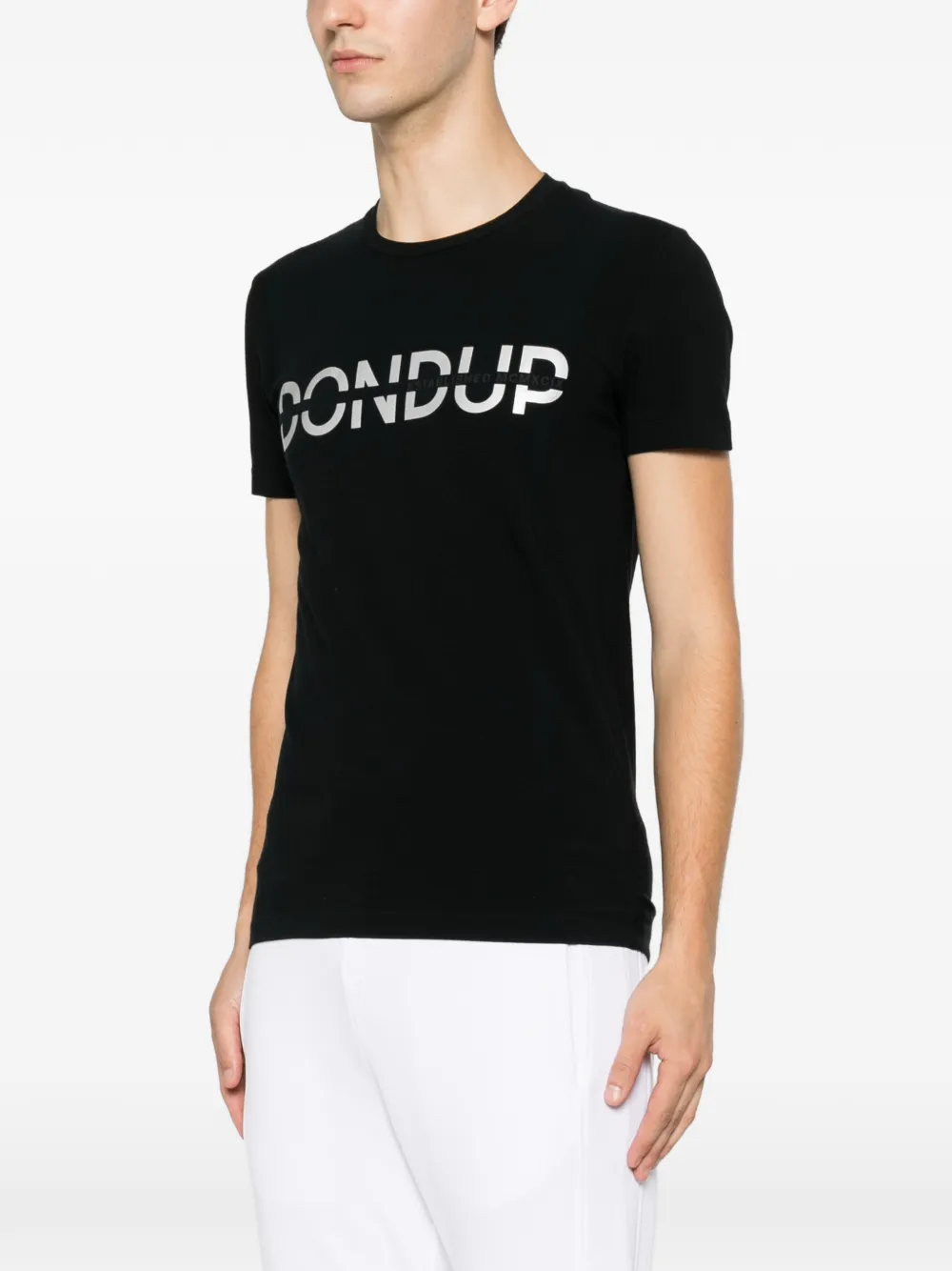DONDUP T-shirt met logoprint Zwart
