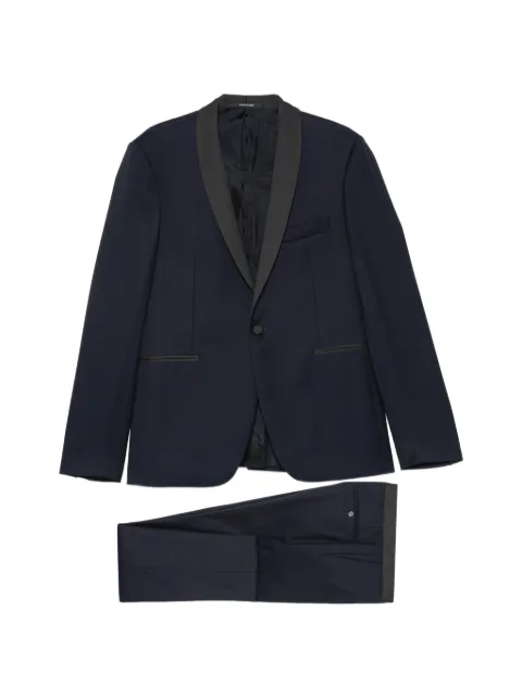 Tagliatore shawl-lapel single-breasted wool suit