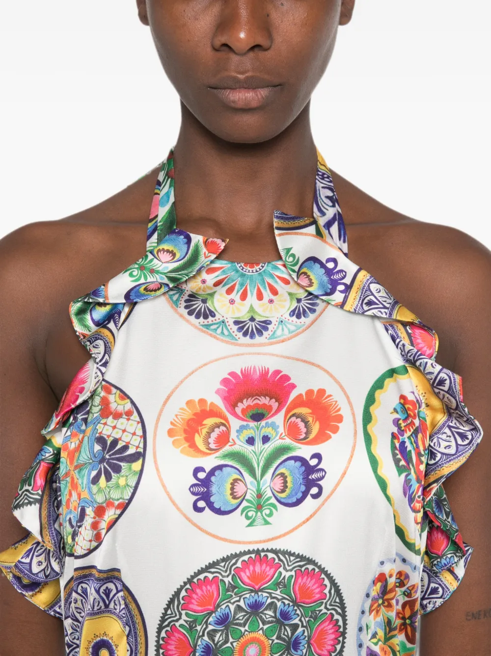 TWINSET Maxi-jurk met print Wit