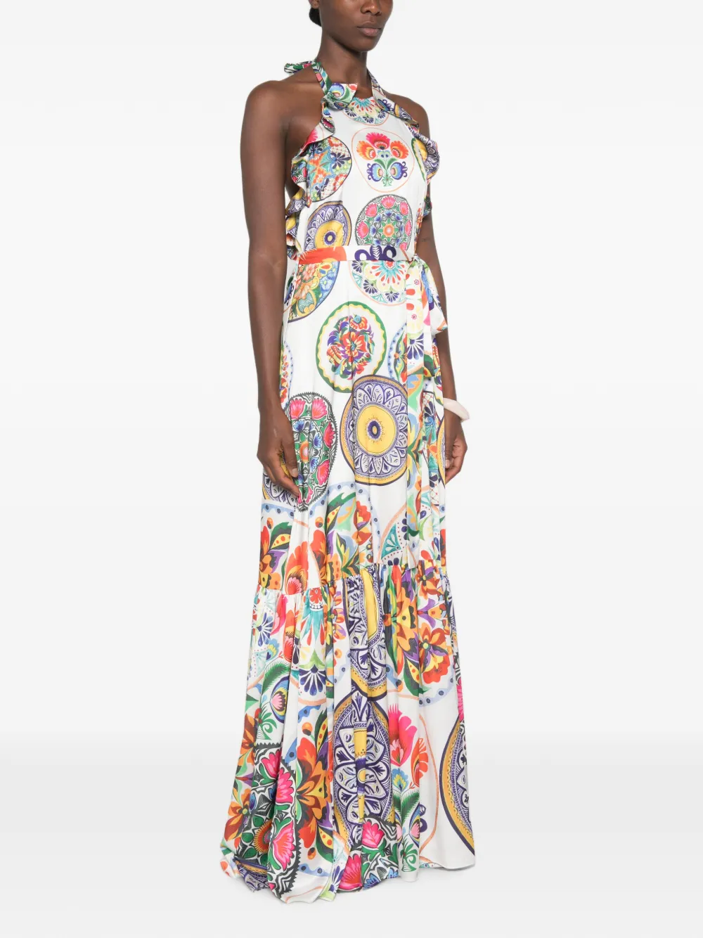 TWINSET Maxi-jurk met print Wit