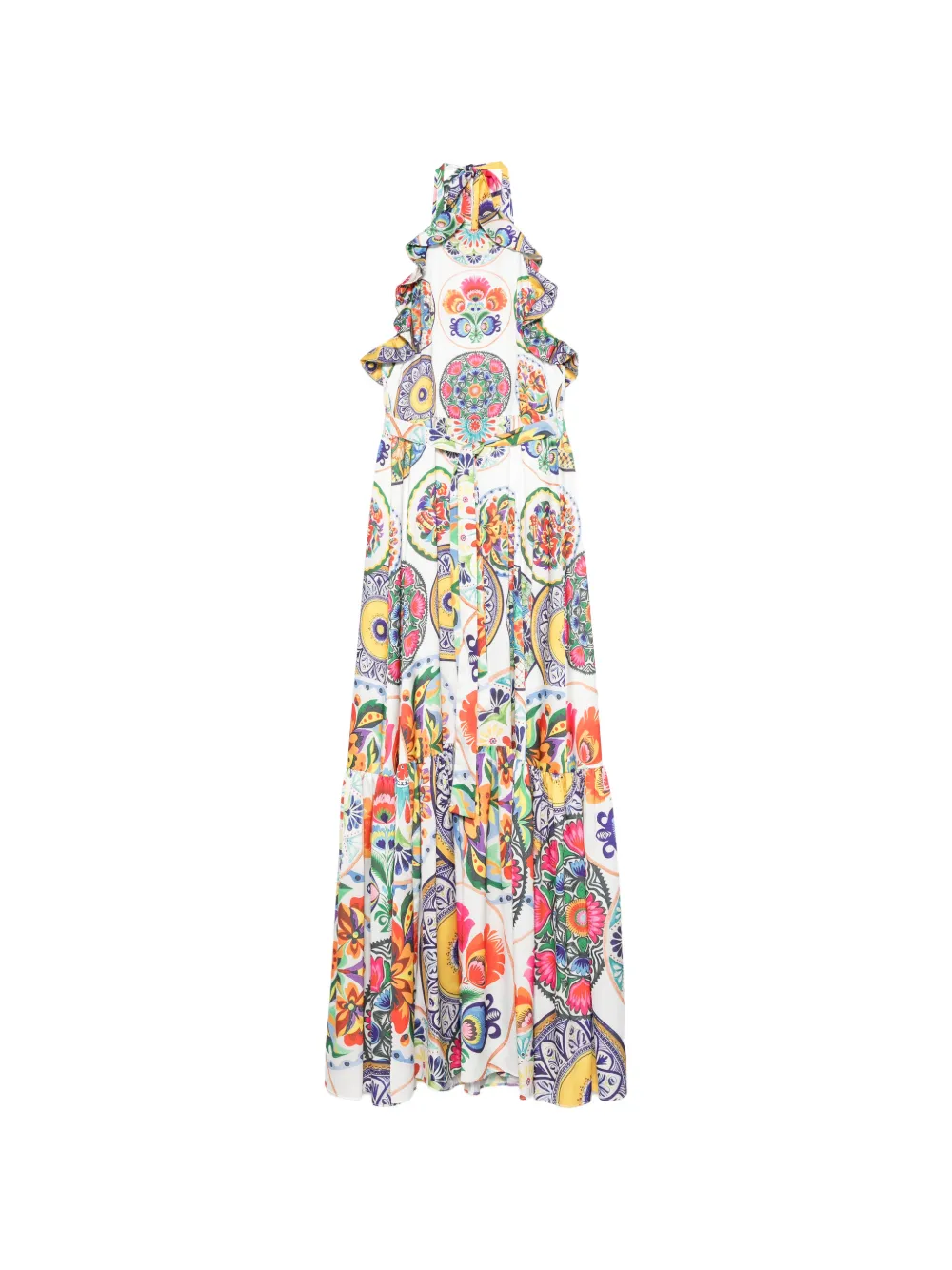 TWINSET graphic-print maxi dress - Bianco