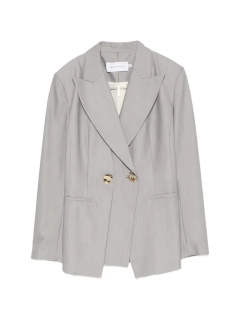 SIMONA CORSELLINI blazer con solapas de pico y doble botonadura