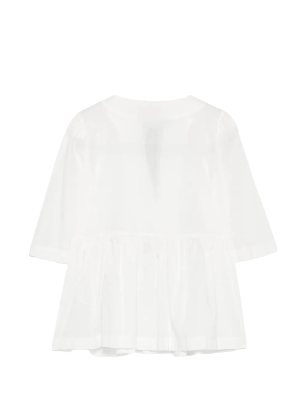 kaos Peplum blouse met kwastje Wit