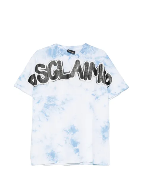 DISCLAIMER tie-dye logo-print T-shirt
