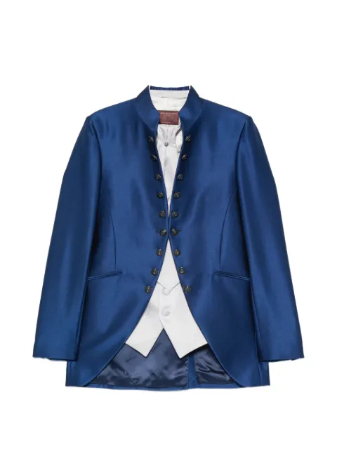 Carlo Pignatelli mandarin-collar suit (set of four)