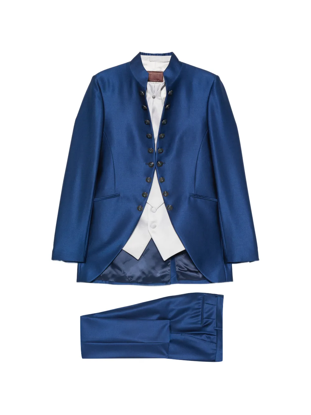 Carlo Pignatelli Set di 4 tutine con colletto alla coreana - Blu