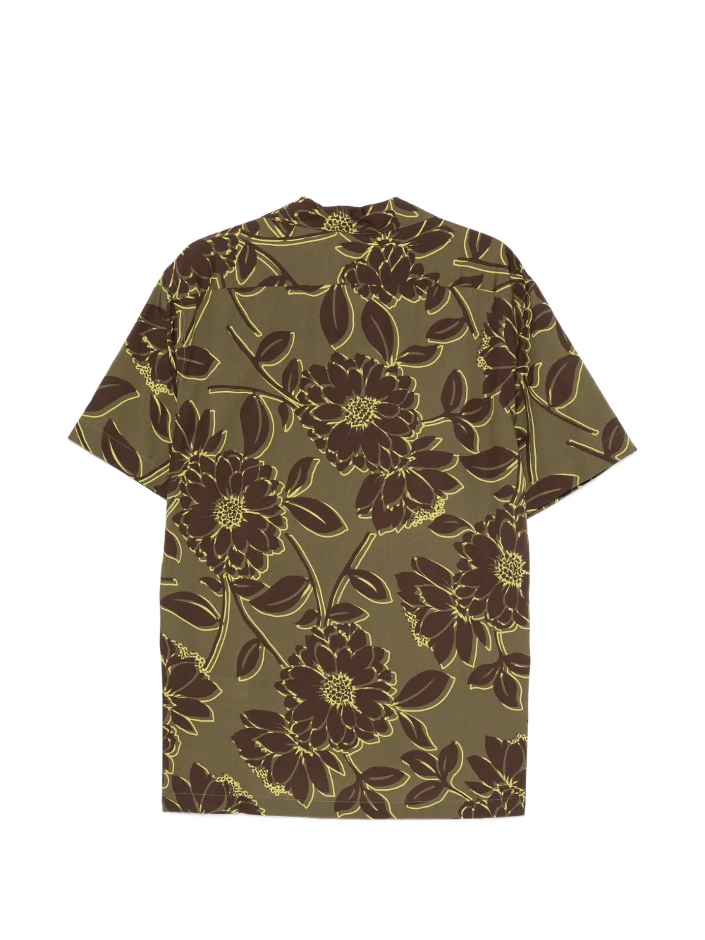 Brian Dales Overhemd met bloemenprint Groen
