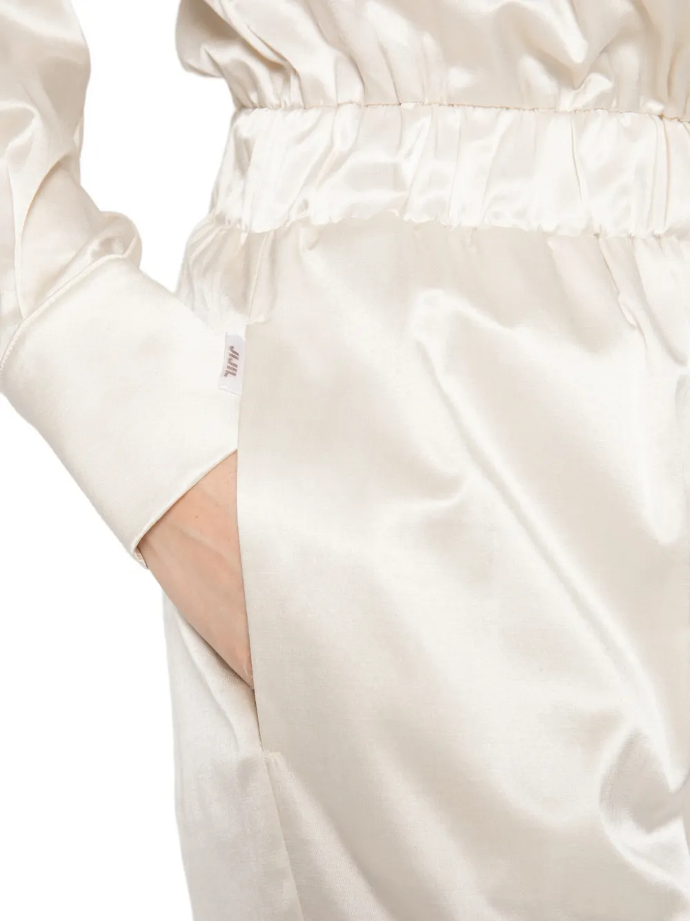 JIJIL Jumpsuit met elastische tailleband Beige
