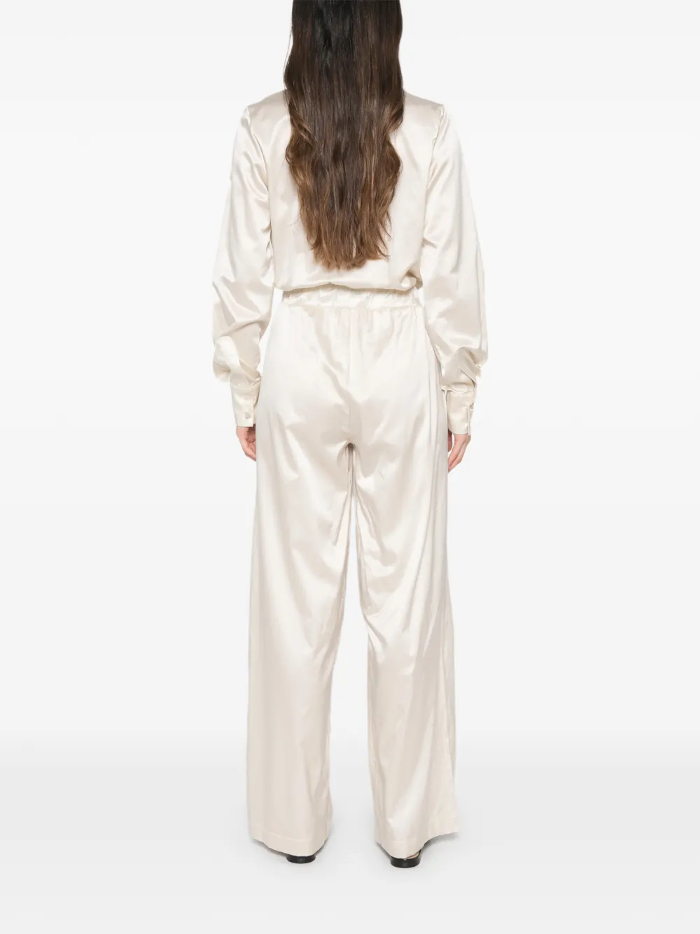 JIJIL Jumpsuit met elastische tailleband Beige
