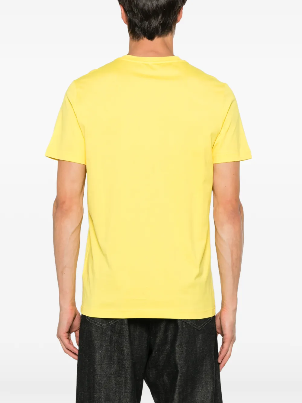 DONDUP Katoenen T-shirt met logoprint Geel