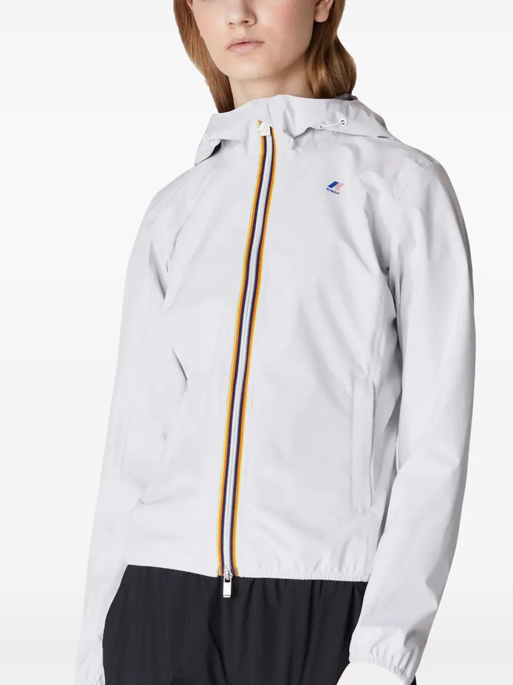 K-Way Lily Plus.2 jas met capuchon en rits Wit
