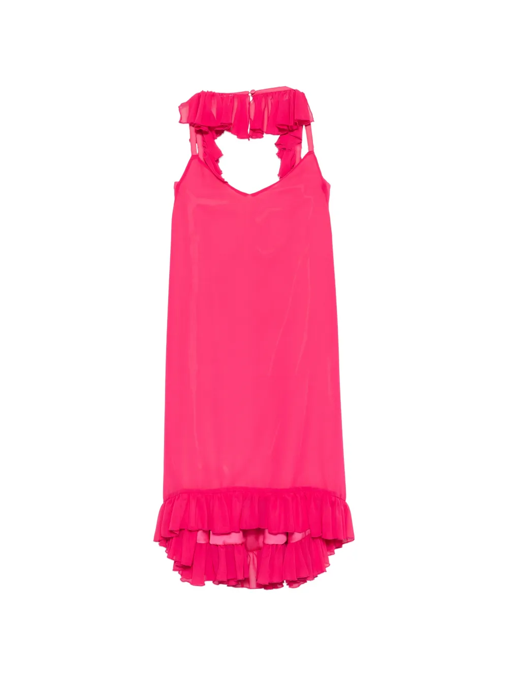 JIJIL JOLIE ruffle-trimmed sleeveless midi dress