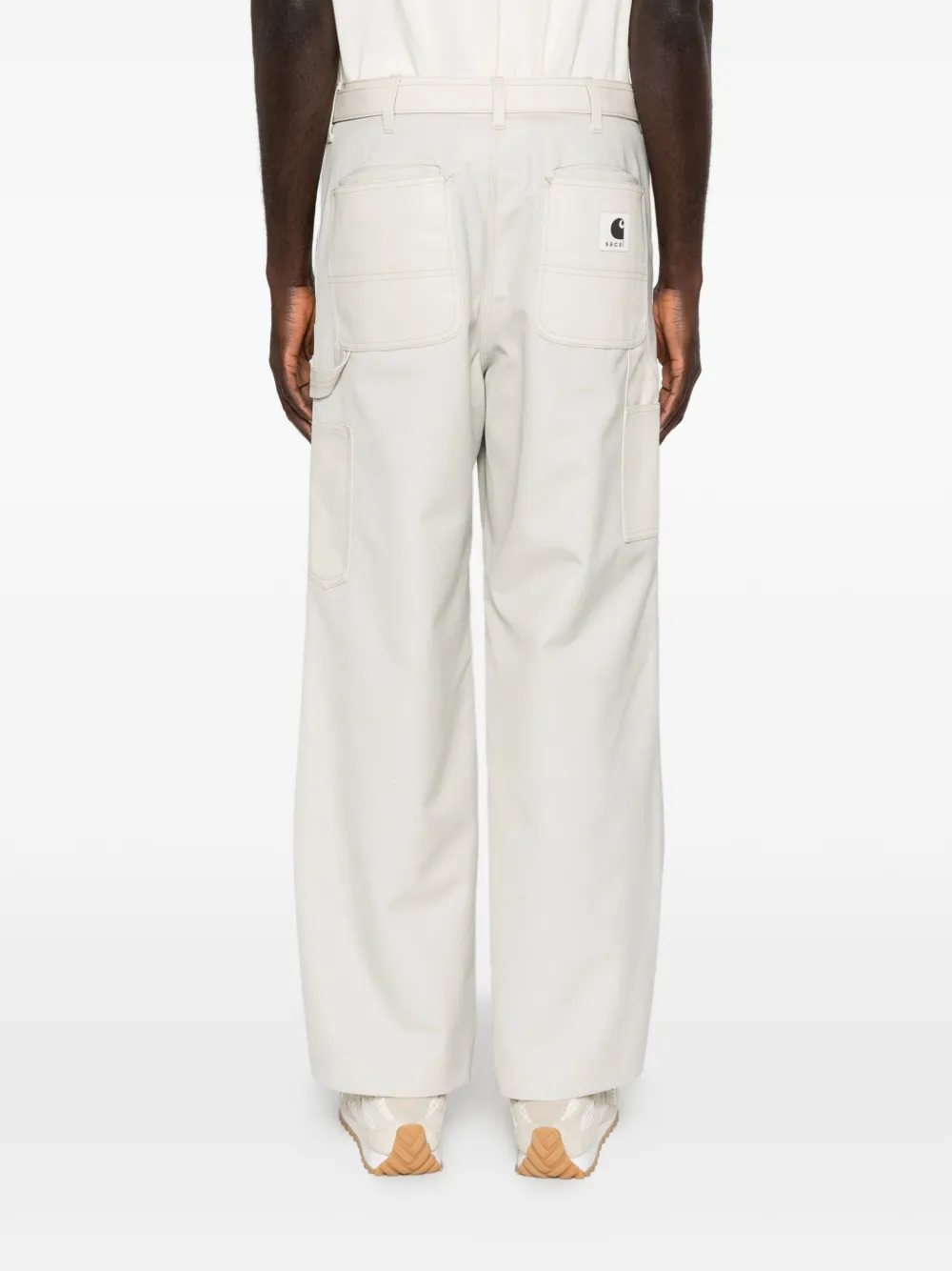 belted panelled trousers