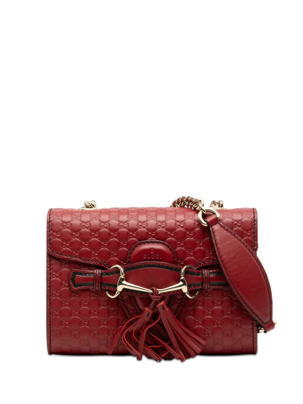 Gucci Pre-Owned 2000-2015 Mini Microguccissima Emily crossbody bag - Rosso