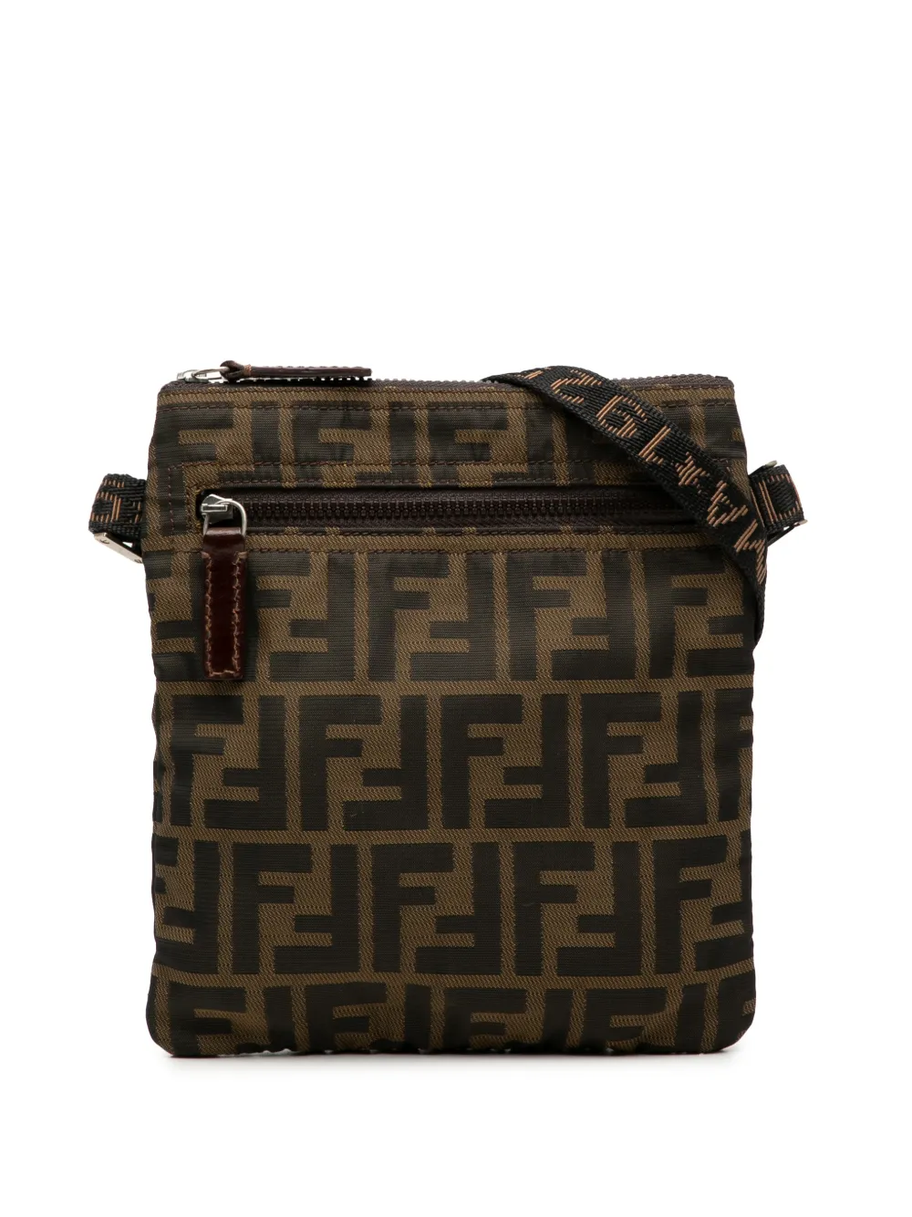Fendi Pre-Owned 2000-2017 Zucca Canvas crossbody bag - Marrone