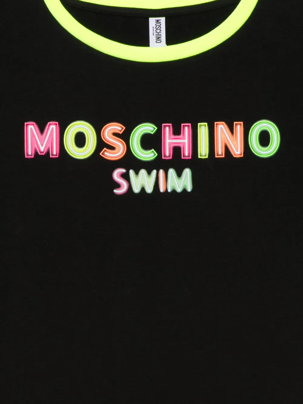 Moschino T-shirt met logoprint Zwart