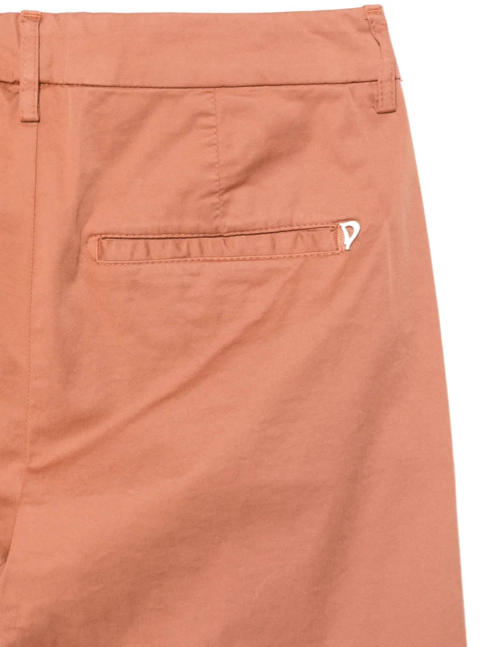 DONDUP Straight broek met logoplakkaat Oranje