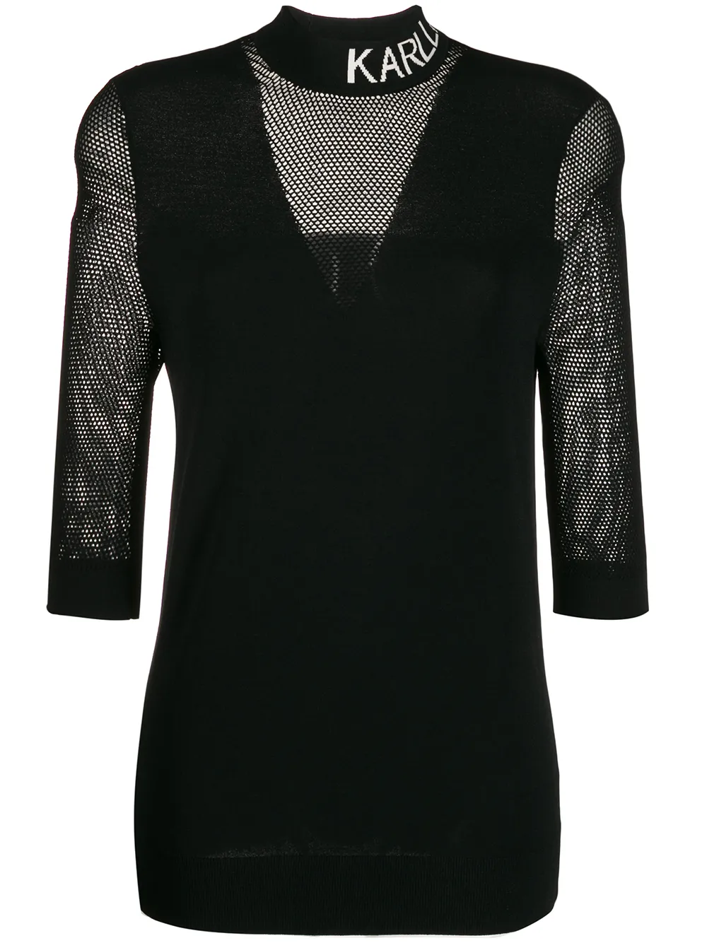 Karl Lagerfeld T-shirt con logo - Nero