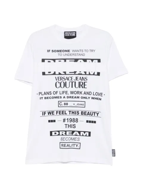 Versace Jeans Couture slogan-print T-shirt
