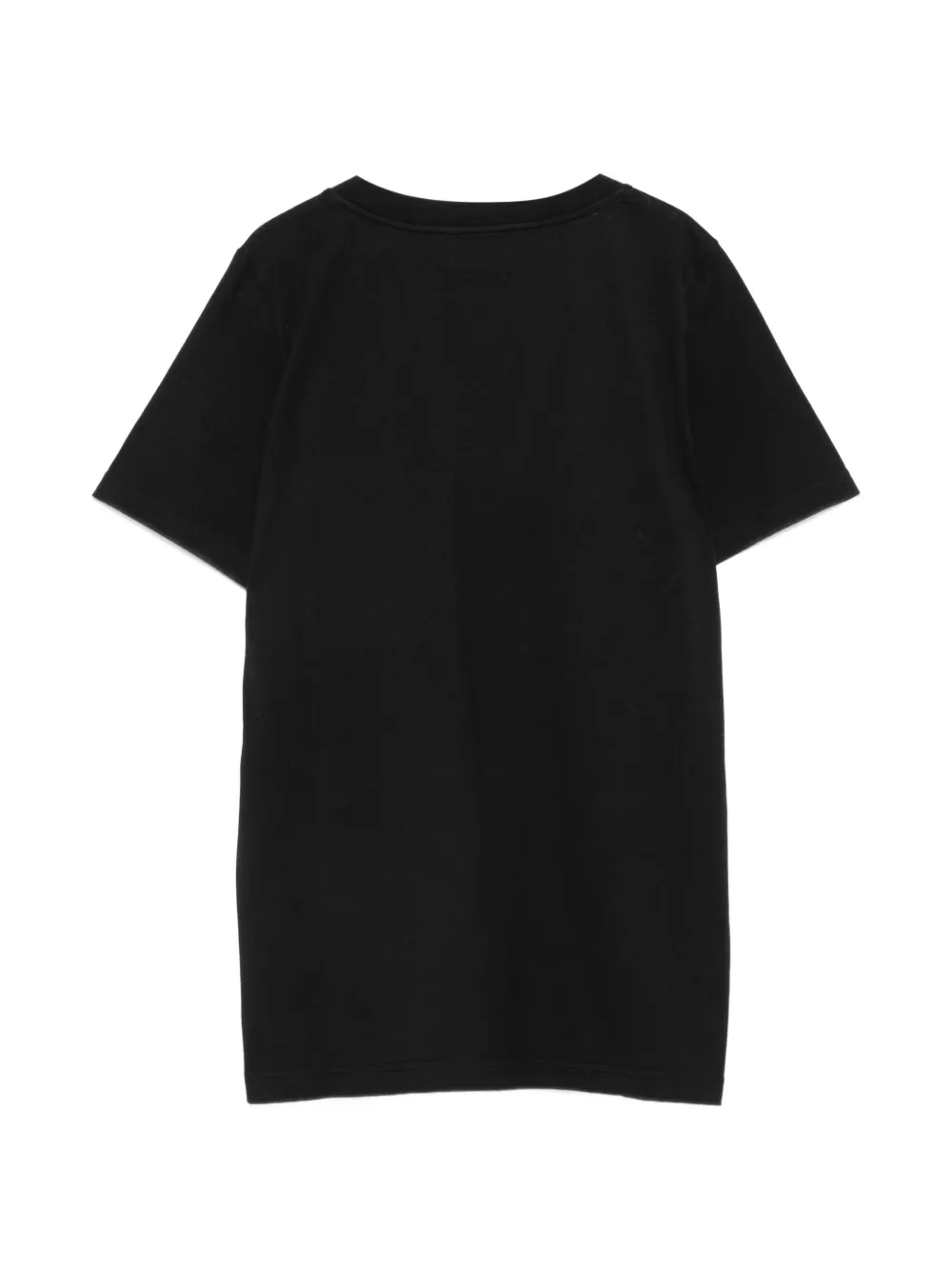 DONDUP Katoenen T-shirt verfraaid met kristallen en logo Zwart