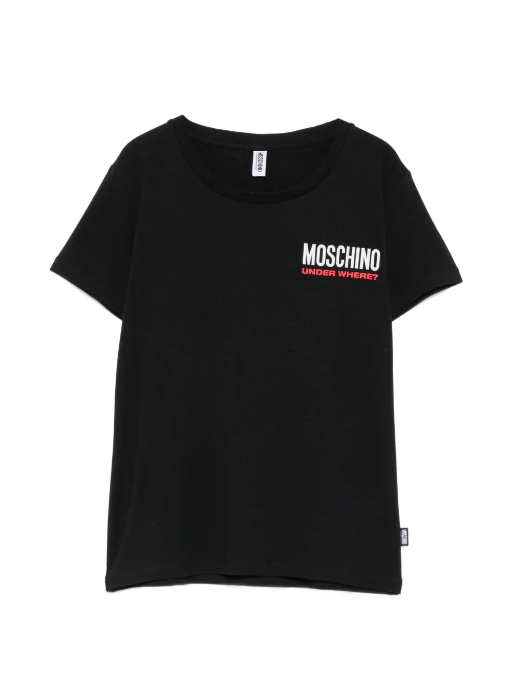 Moschino logo-print cotton T-shirt - Nero