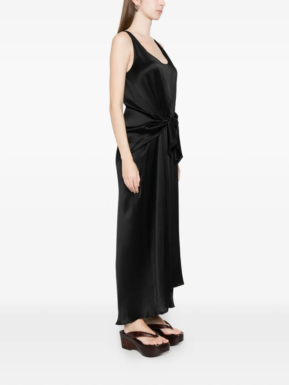 JW Anderson Geknoopte maxi-jurk Zwart