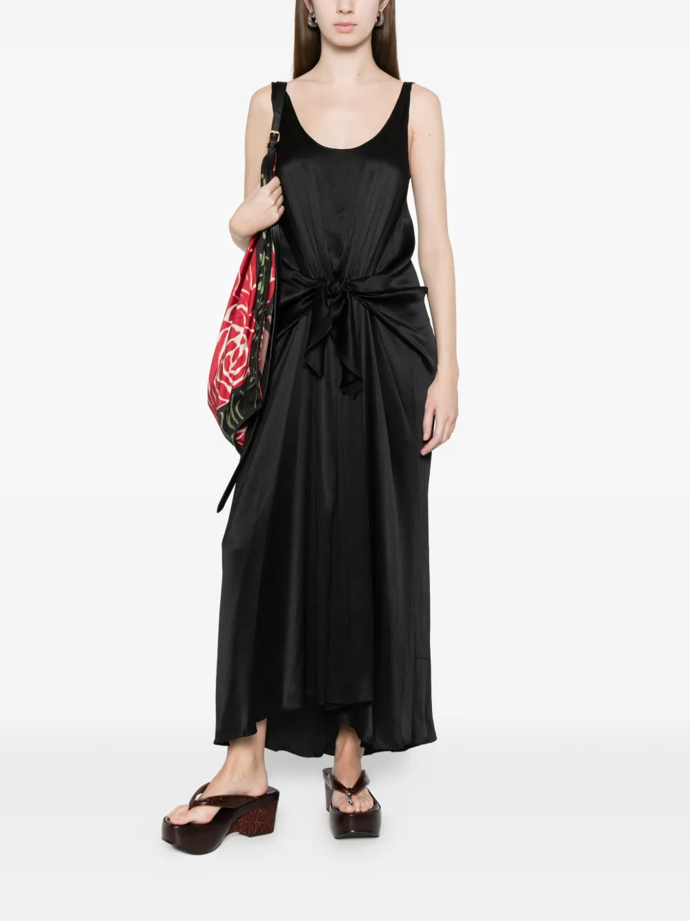 JW Anderson Geknoopte maxi-jurk Zwart