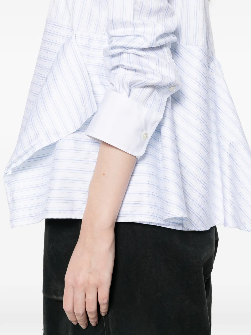 JW Anderson Gestreept shirt met vlak Wit