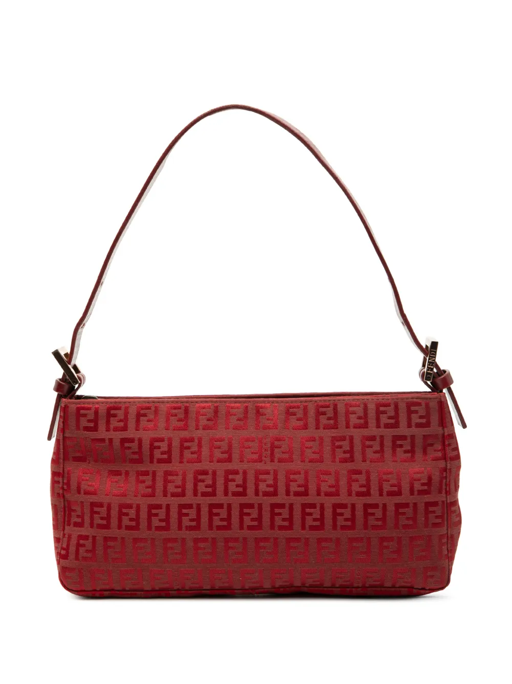 Fendi Pre-Owned 2000-2010 Zucchino Canvas Pochette shoulder bag - Rosso